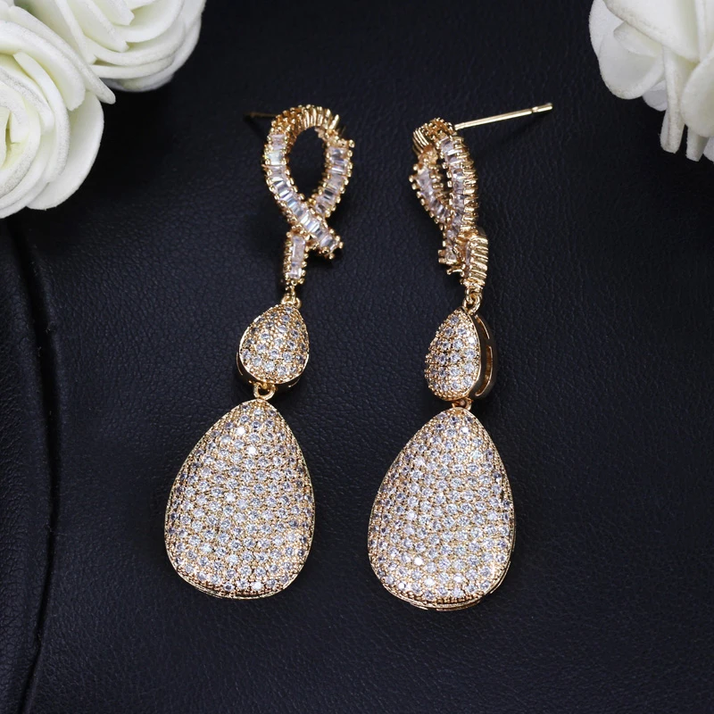 Dubai Gold Drop Earrings 2