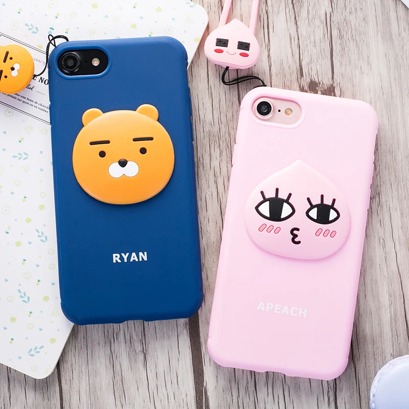 fashion korean muzi apeach slim soft silicon for iphone 6 6s 7 plus lovely shell fashion korean muzi apeach slim soft silicon for iphone 6 6s 7 plus lovely shell