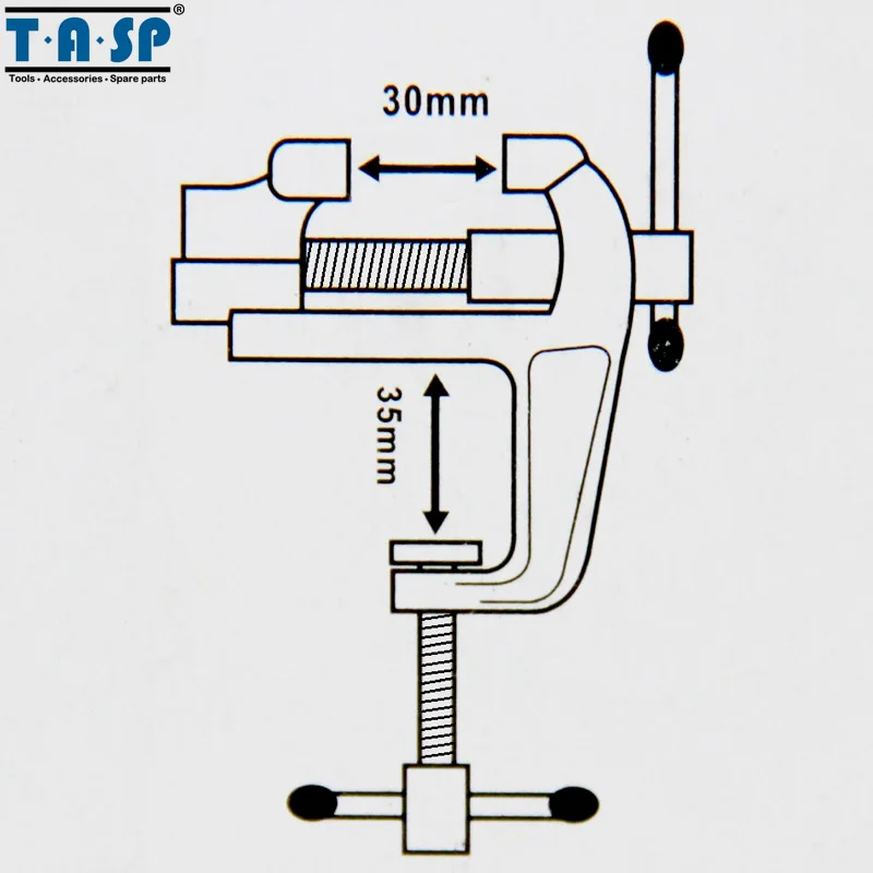 TASP Ручные Инструменты Алюминиевая Таблица Тиски Зажим для Ювелиров Любителей Ремесел Модель Здания