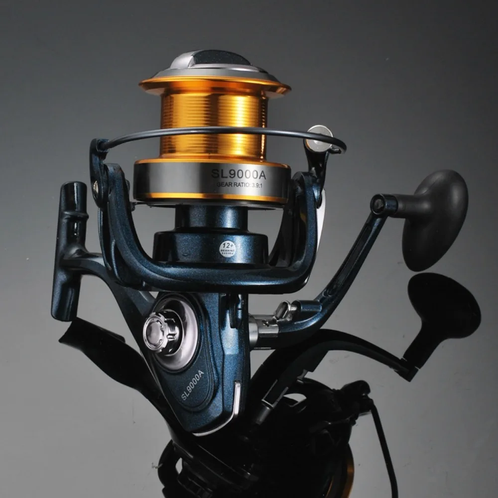 

YUYU Sea Fishing Spinning Reel 8000 9000 Metal Spool 12+1BB Saltwater Catfish Surfcasting Fishing Reel Distant Wheel drag 24kg