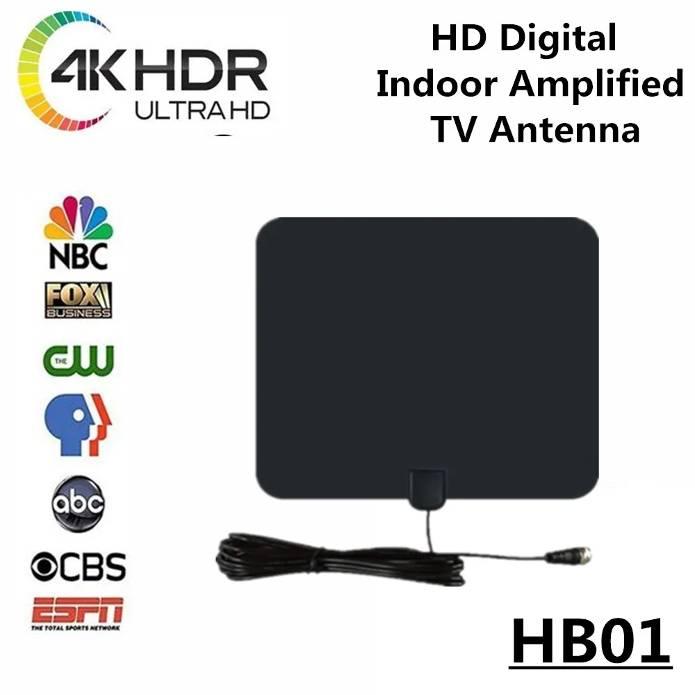

Vmade 50 Miles HD Digital Indoor Amplified TV Antenna connector for DVB-T2 Terrestrial tv Receiver ISDB ATSC HDTV antenna