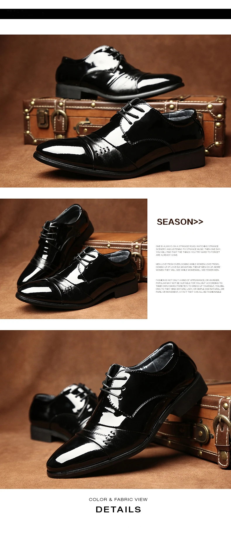 YEINSHAARS/Туфли-оксфорды для мужчин; офисные туфли из лакированной кожи; модельные туфли в деловом стиле; мужские туфли на плоской подошве; zapatos hombre; черные туфли в стиле Дерби