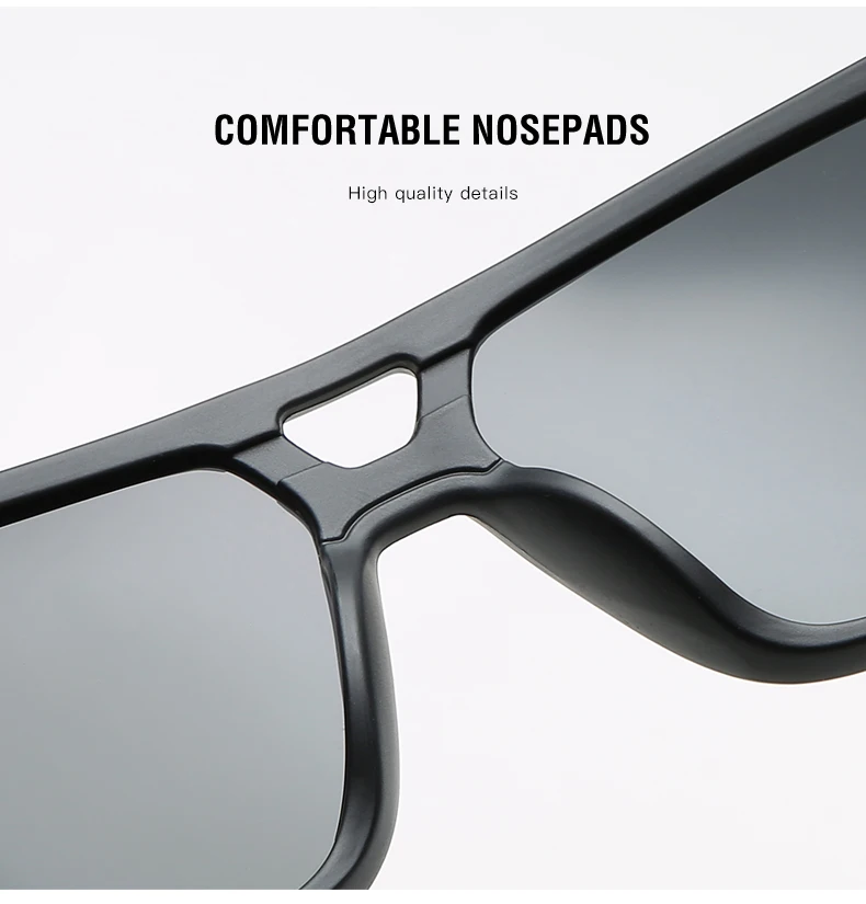 KDEAM унисекс Прозрачные мужские Квадратные Солнцезащитные очки поляризованные очки ночного видения для Для мужчин Для женщин вождения