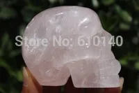 

0019 Natural Rose Quartz Crystal Skull Healing From China