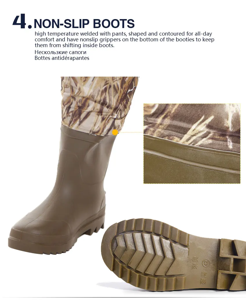 Tudo em um Pesca com Calças Alça de Ombro Artes de Pesca Peito Voar Limícolas Pernaltas Vadear Botas Ajustável Isca Wader Bootfoot 13 Cheap Ferramentas de pesca