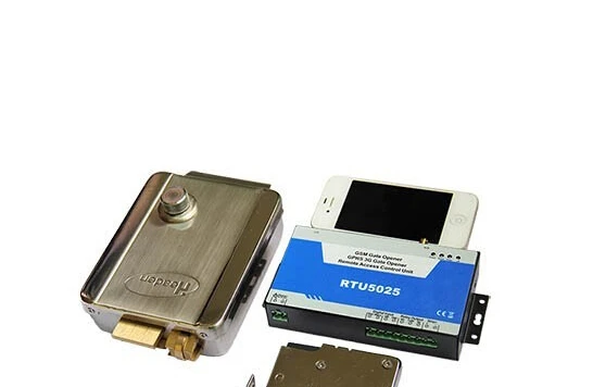 

Machine Server Door remote GSM controller 2G Gate Opener RTU5025 access controller  with 2 Digital inptus and 2 Relay output