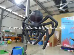 Черный надувной паук украшения Хэллоуин