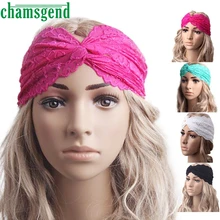 Тренажерный зал фитнес кружевные ленты для женщин Зимние Спортивные Повязка для головы тюрбан широкая Йога лента для волос головная повязка аксессуары для волос JAN13YP