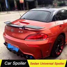 Bmw e90 스포일러 2005-2011 탄소 섬유 bmw e90 트렁크 스포일러 세단 범용 자동차 꼬리 날개 장식 bmw z4 e89 e85(China)