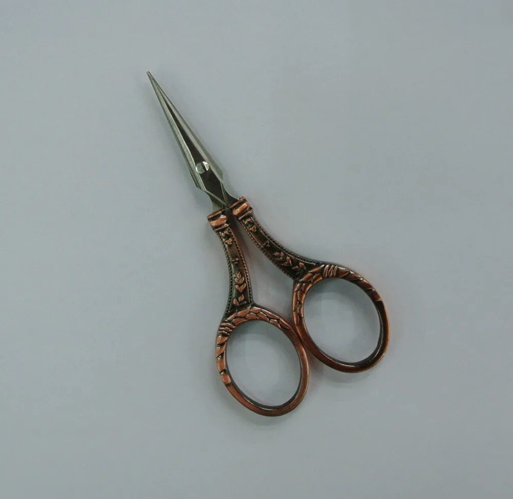 

antique scissors european style golden plated JD-102 stainless steel Zakka scissors mini sewing cutter