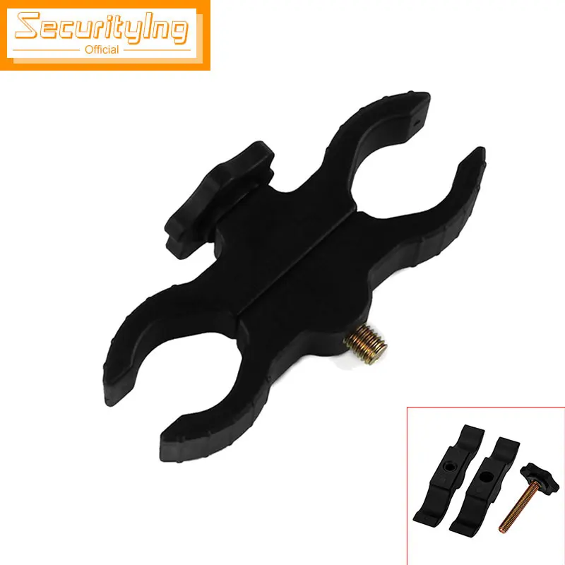 

SecurityIng Brinyte Adjustable Dual Plastic Mounts Lights Holder for Flashlight Laser Scope Torch Night Hunting