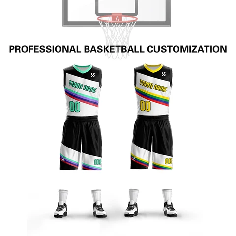 Feitos sob Encomenda Jérsei de Basquete Roupas de Basquete Esportes dos Miúdos Camisas de Secagem Homens Conjuntos Uniformes Kits Roupas Basquete Criança Jérseis Calções Rápida Tamanho Grande