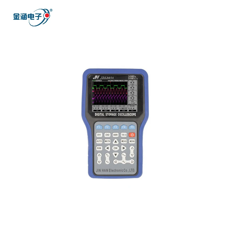 

JinHan JDS3034 Series Handheld Digital Storage Oscilloscope, 30MHz,Four Channel,250MS/s Sample Rate