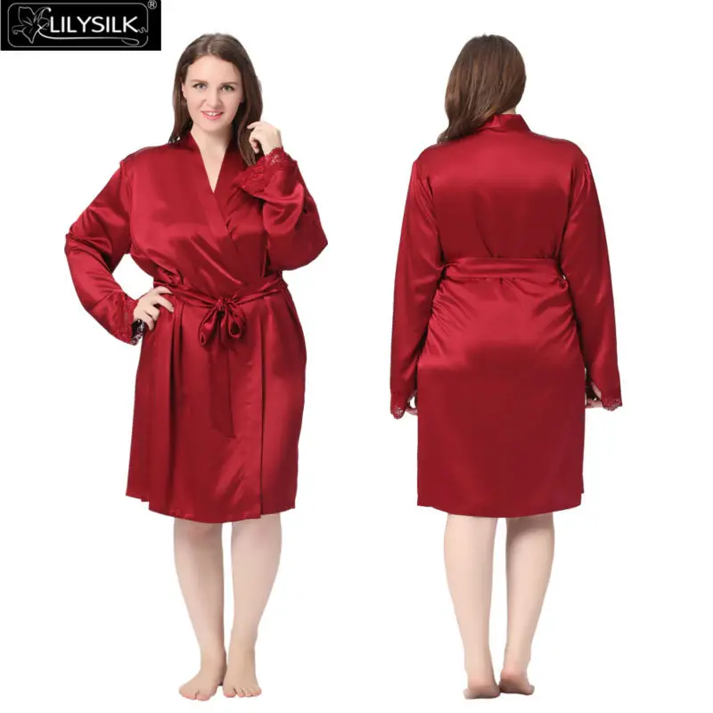 1000-claret-22-momme-lacey-cuff-short-silk-robe-plus-size-01