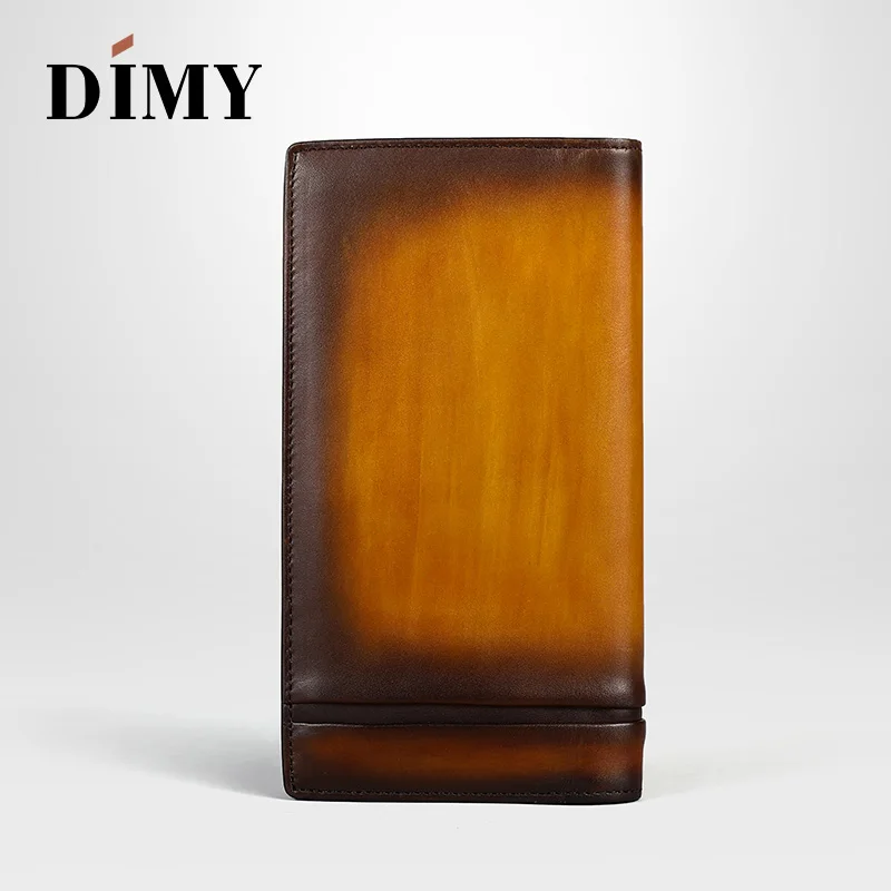 Dimy винтажные мужские кошельки кожаный держатель для карт лаконичная сумка денег