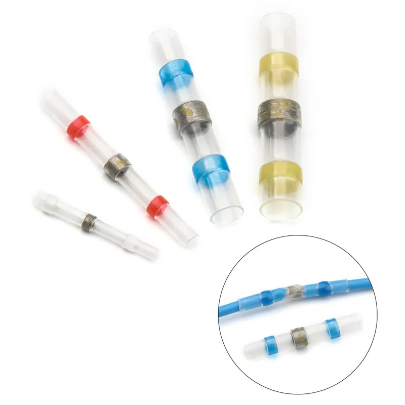 100PCS Waterproof Insulated Solder Seal Heat Shrink Butt Connector 26