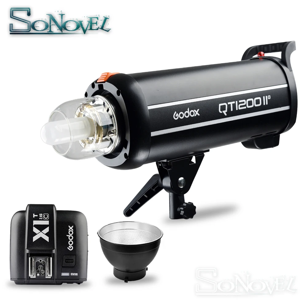 Godox QT1200II QT1200IIM 1200WS GN102 1/8000s High Speed Sync Built in 2.4G Wirless X System with Bulb Flash Strobe Light Lamp |