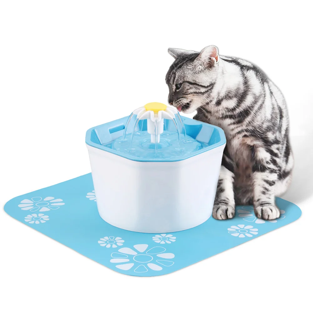 1.6L автоматический фонтан для кошачьей воды, Электрический немой питатель для воды, поилка для домашних животных, дозатор напитков с углеродным фильтром