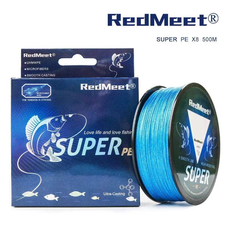 RedMeet Новая серия 100 м 300 м 500 м рыболовная леска 20-88LB 8 плетеная леска гладкая многофиламентная PE рыболовная леска для морской рыбалки