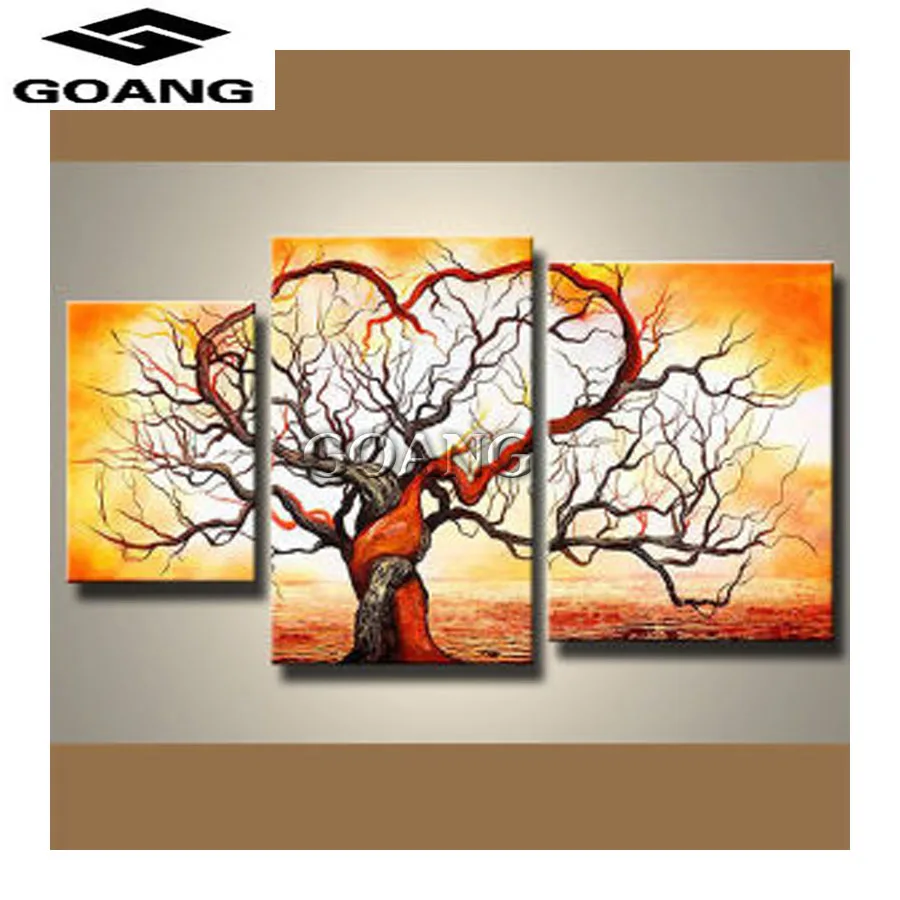 

Needlework 5D diy Diamond Painting Abstract the heart tree Cross Stitch Embroidery Full Diamond mosaic home Decor 3 pcs
