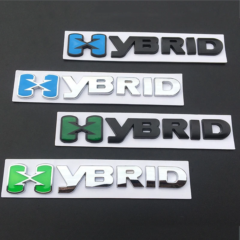 

for HYBRID Letter Stickers for Toyota 4Runner Levin Land Cruiser Tacoma Prado 3D Metal Auto Accessories Emblem Badge Car Decals