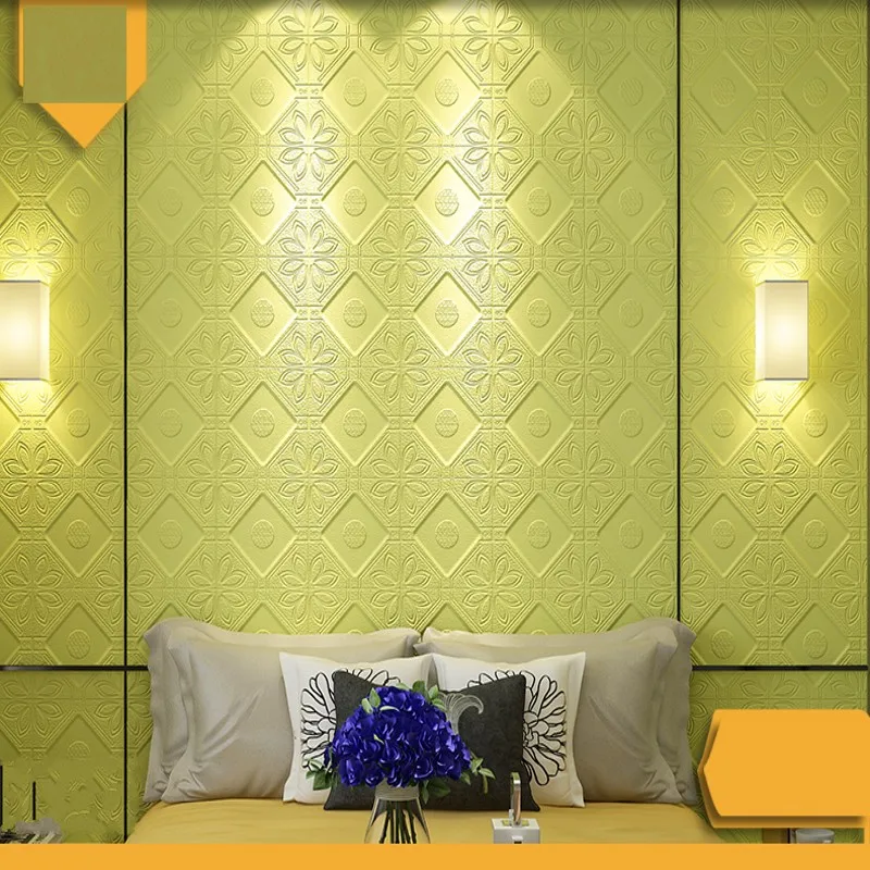 Colomac modern wall sticker PVC 3D foam embossed brick waterproof self-adhesive bedroom living room waterproof wallpaper Colomac modern wall sticker PVC 3D foam embossed brick waterproof self-adhesive bedroom living room waterproof wallpaper