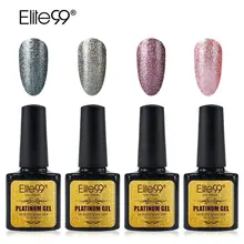 Elite99 4 шт./лот 10 мл набор для дизайна ногтей Блестящий Гель-лак с блестками Гель-лак для ногтей длительный УФ-гель для ногтей лак Гель-лак