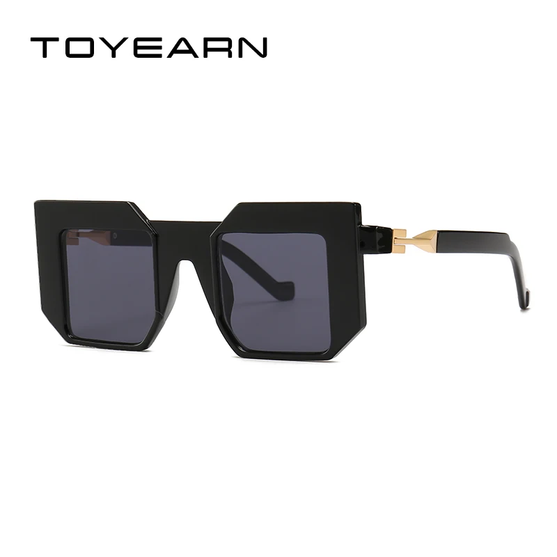 Toyearn 2019 Новинка; фирменный дизайн; будущее Квадратные Солнцезащитные очки для женщин/Для мужчин машины Стиль очки солнцезащитные очки для