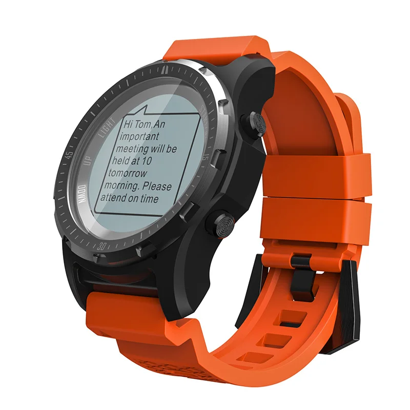 Новые S966 gps уличные спортивные умные часы монитор сердечного ритма мульти-спортивный режим gps компас альтиметр барометр Bluetooth умные часы