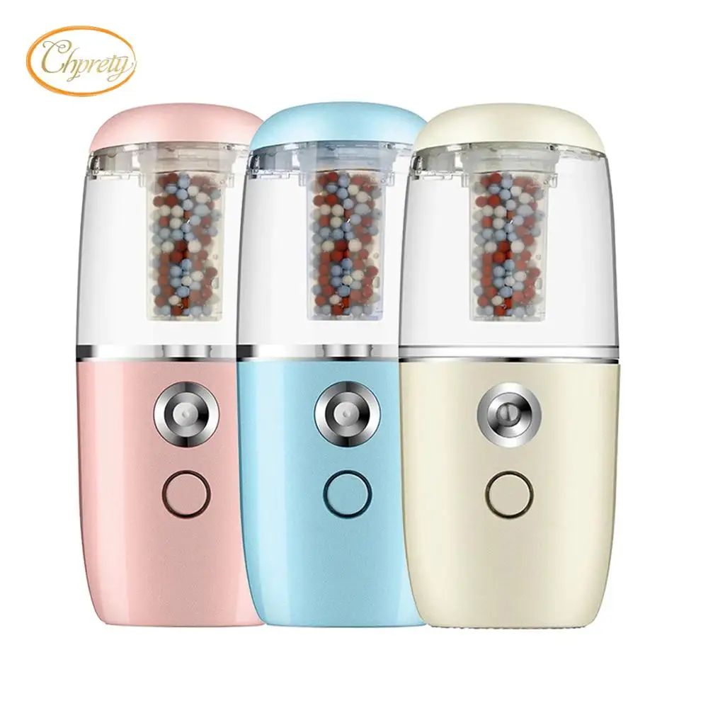 

Nano Vapor Facial Steamer Handy Portable USB Nebulizer Facial Cleans tightens Mist Sprayer Skin Care Machine