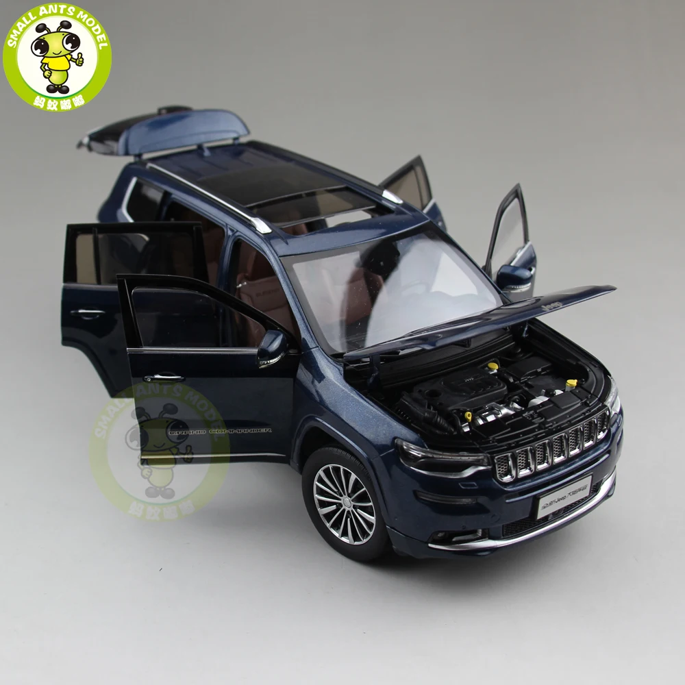 1/18 Jeep Grand Commander Fiat Chrysler литой металлический Автомобиль Suv Модель Коллекция подарок синий цвет