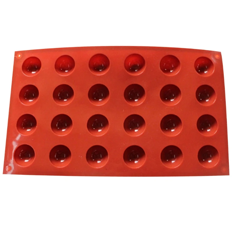 

24 Cavities Large Hemisphere Chocolate Silicone Baking Mold Cake Dome Mould Tray