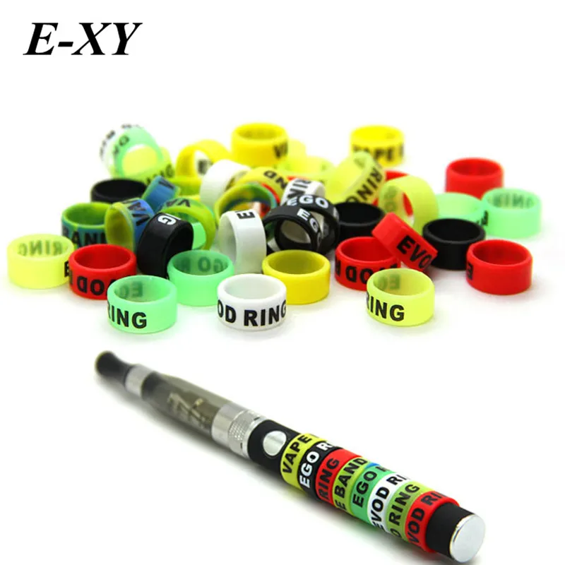

E-XY 30pcs Ecig silicone bands 13mm vape ring for ego series batteries decorative and protection resistance vape bands