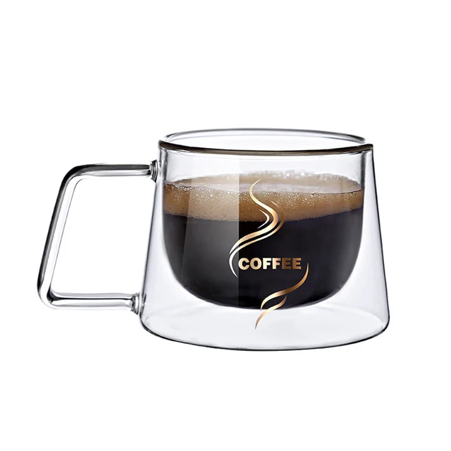 Europeanism Office Coffee Cup High Boron Silicon Glass Coffee Mug