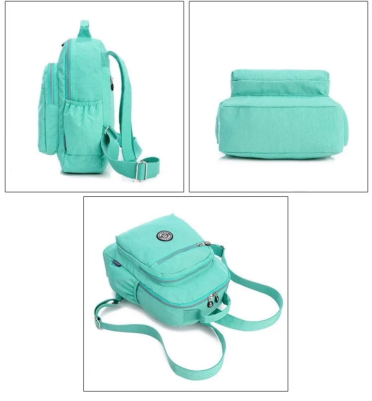 Нейлоновые рюкзаки для девочек-подростков, водонепроницаемые женские рюкзаки lovely15 цветов, школьные сумки для девочек