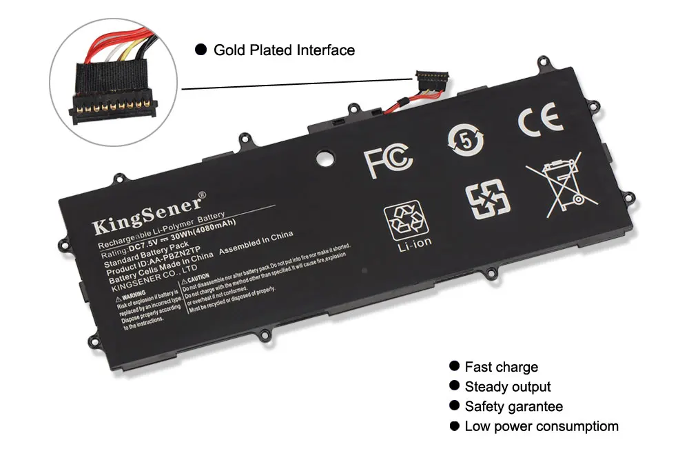 KingSener AA-PBZN2TP Аккумулятор для планшета samsung Chromebook XE500T1C 905S 915S 905s3g XE303 XE303C12 NP905S3G 7,5 в 4080 мАч