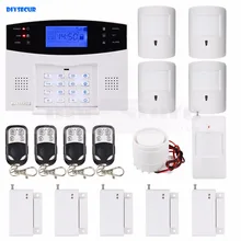 DIYSECUR DIY 99 беспроводные 7 защитные зоны с доступом к Интернету Gsm sim-сигнализация комплект ПЭТ-иммунный Pir детектор движения