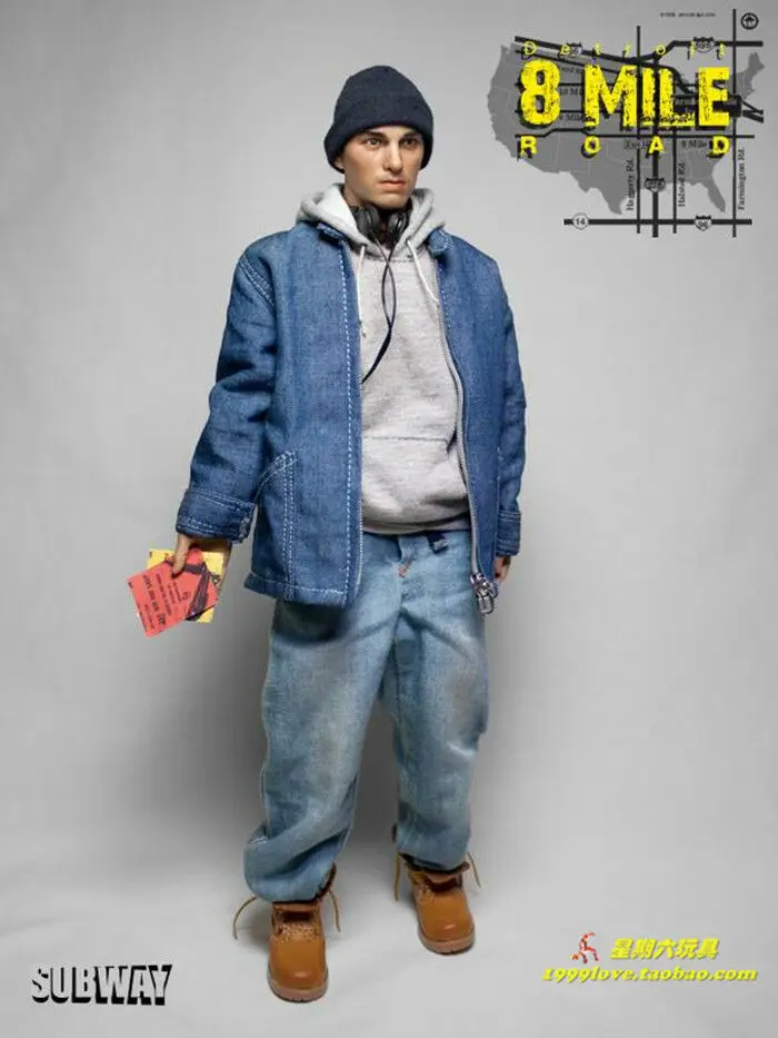 SUBWAY 1/6 8 MILE ROAD Eminem 1" фигурка игрушки MIB фигурка