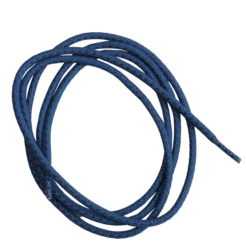 1 Pair Highlight Reflective Fashion Laces Polyester Paisley Reflective Shoelace Round Visible Baby Safety Cordon Shoes Shoelaces