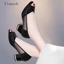 New Fashion Women High Heels Crystal Casual Mesh Shoes Platform Pumps Sandals Peep Toe Woman Size 40 aa0577 New Fashion Women High Heels Crystal Casual Mesh Shoes Platform Pumps Sandals Peep Toe Woman Size 40 aa0577