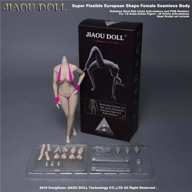 Jiaou Doll 1/6th JIAOUDOLL Super Flexible European Sharp Female Seamless Bodies