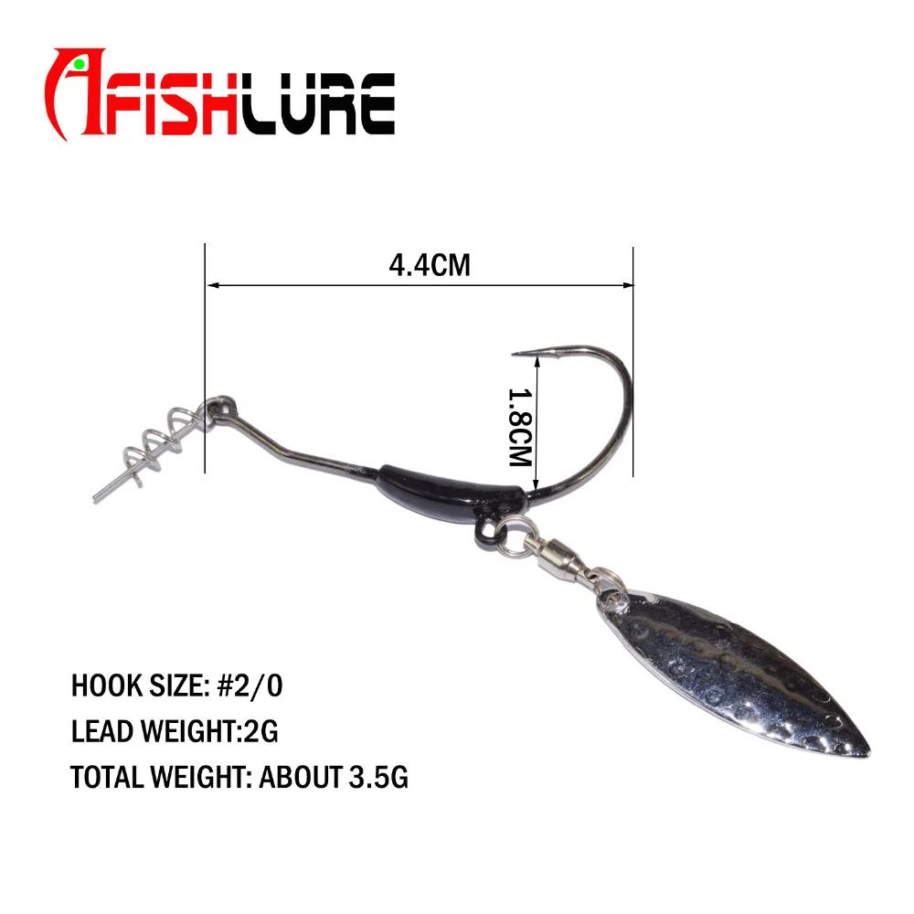 3 шт./лот крючок с металлической ложкой и блестками 2 г/4 г|hook lamp|crankhook flag |