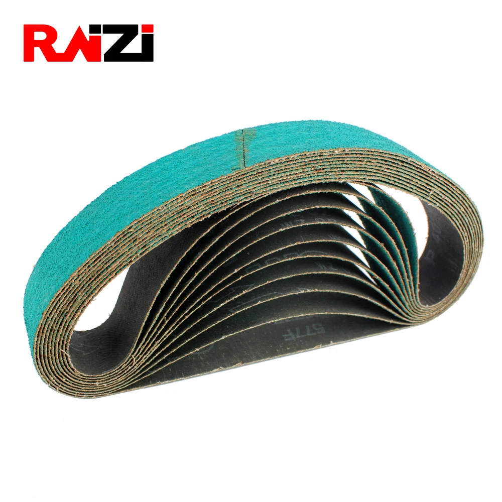 Raizi 3 шт. абразивные циркония глинозема шлифовальный ремень для нержавеющей стали шлифовальный/полировщик 760*40 мм зернистость P40-120