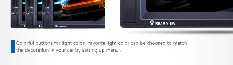 Sale 2 Din Car Multimedia Player GPS navigation 7