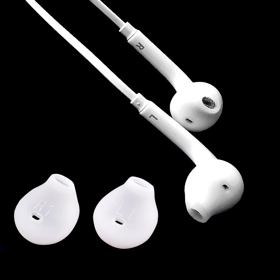 

10pcs/lot White Silicone Earphone Earpads Ear Caps For Samsung S6 S7 edge G9250 G9200 Gel Ear In-Ear Tips Eartips Ear Buds Cups