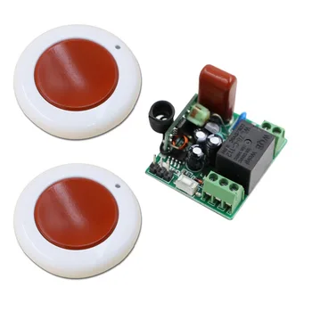 

High Quality AC 220V 1CH Relay Receiver and 2pcs Transmitter Mini Size Switches Light Lamp LED Power Wireless Controller