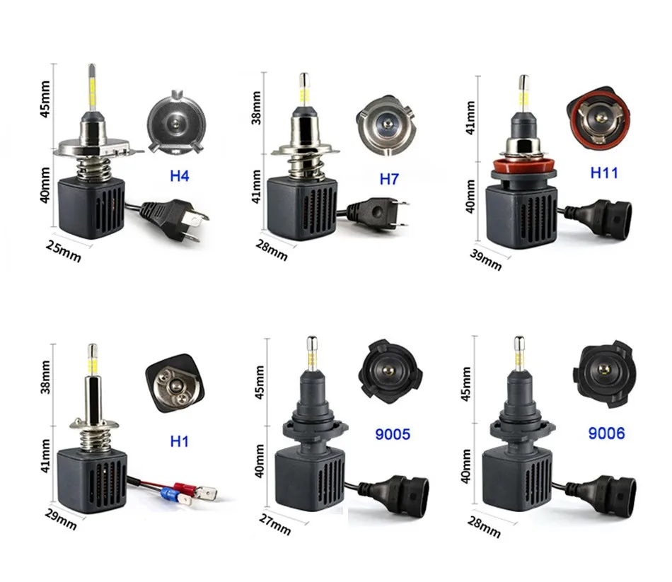 HLXG 2 шт 4 стороны лампочки H4 H7 светодиодный автомобильные комплект лед лампа 10000LM CSP чипы H8 H11 9006 HB4 9005 HB3 светодиодный авто светодиодные лед лампы н7 н4 led светодиодная фара