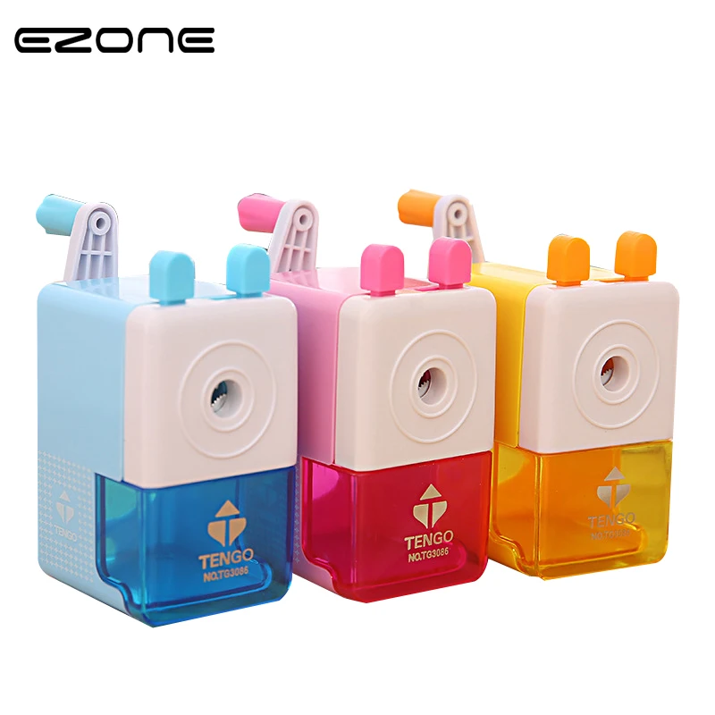 

EZONE 1PC Cute Hand Mechanical Pencil Sharpeners Cartoon Print Windmill Pencils Sharpener Kids Gifts School Supplies Stationery