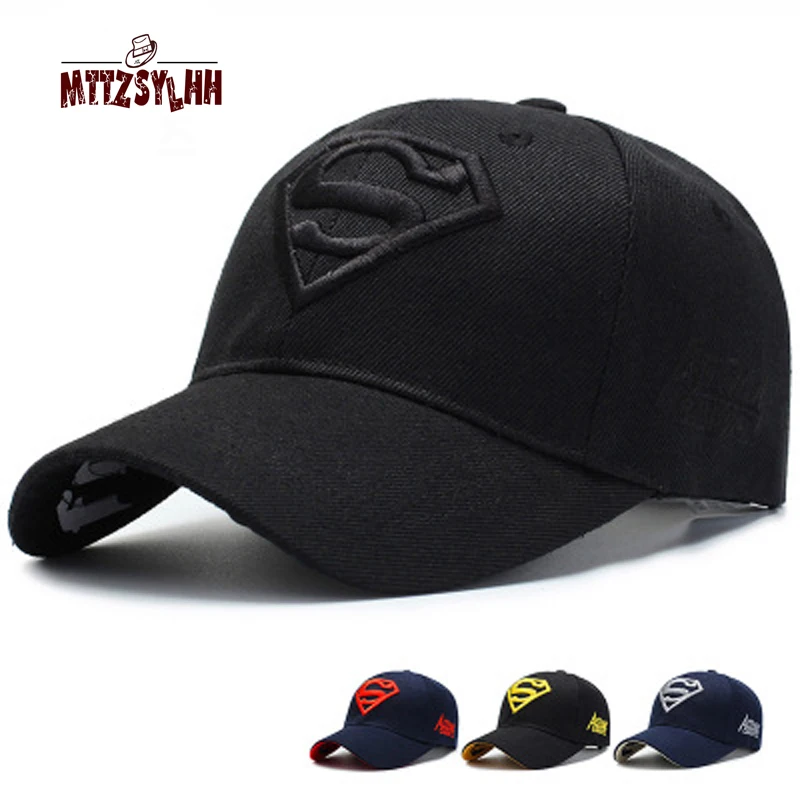 

Men's baseball cap spring and summer men and women outdoor sports hat classic superman embroidery casual youth hat birthday gift