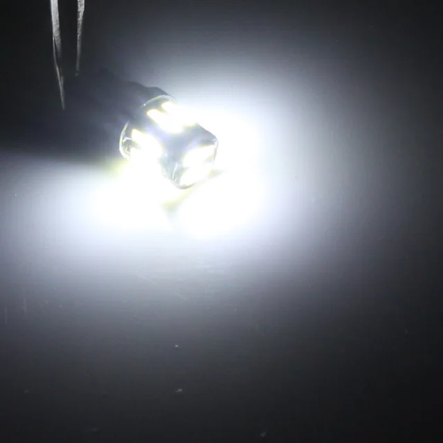 4Pcs W5W 10-7020 SMD samochód T10 LED 194 168 klin wymiana Reverse Tablica przyrządów Lampa biała niebieska żarówki dla świateł prześwitu -